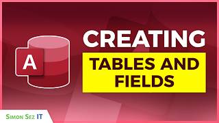 Creating Tables and Fields in Microsoft Access [upl. by Norred894]