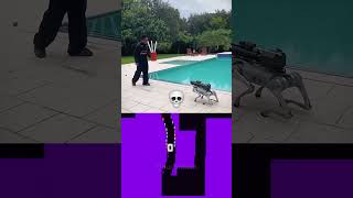 Smart Robot dog attack 💀 FlourishEdits  Glow Bouncing Square [upl. by Soble256]