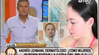 El dermatólogo Andrés Lehmann explica cómo evitar la caída del cabello [upl. by Tierell489]