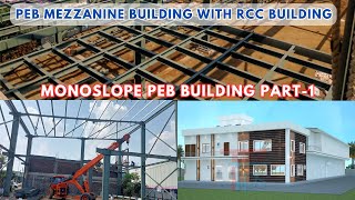 My First Mezzanine Floor PEB Building Project  PEB Building With RCC Building  Part1 [upl. by Mathews]