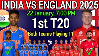 India vs England 1st T20 Match 2025  India Playing 11  England Playing 11  IND vs ENG 2025 [upl. by Franky]