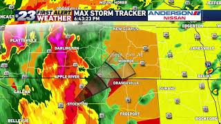 23 WIFR Severe Weather Coverage for Rockford IL March 31st 2023 [upl. by Meares]