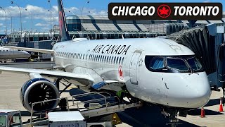 FLYING AIR CANADAs A220  Chicago to Toronto in Economy [upl. by Buehler155]