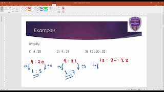 385 Simplifying Ratios [upl. by Sanbo42]