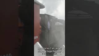 Steam Train at Leven Fife Heritage Railway train steam railway scotland [upl. by Ehtiaf]