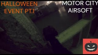 MOTOR CITY AIRSOFT HALLOWEEN EVENT PT1 airsoftpaintballhalloweenscarypewpewmilitaryspeedsoft [upl. by Spindell]