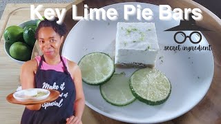 No Bake KEY LIME PIE BARS low carb keto friendly with Cottage Cheese [upl. by Rafaelle450]