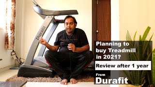 Durafit treadmill review after 1 year use  how to service and lubrication [upl. by Avivah]