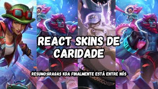 REACT GRAGAS KDA E SKINS DE CARIDADE  LEAGUE OF LEGENDS [upl. by Shelagh]