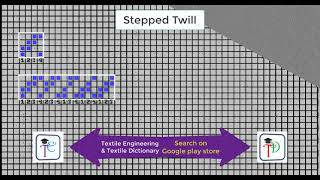 FSDPart14Stepped Twill Warp amp weft way [upl. by Airbmat624]