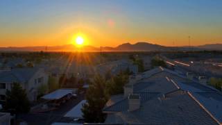 Sunrise Time Lapse HD Video 1080p Footage Views of Rising Sun over a City with Houses and Traffic [upl. by Gavin630]