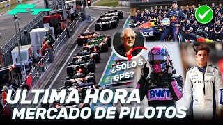 ¡¡ULTIMA HORA MERCADO de PILOTOS CHECO PEREZ ¡RATIFICADO CONTRATO de DOOHAN ¿ANTICIPA COLAPINTO [upl. by Yelyak]