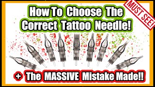 How To Tattoo Choosing The Correct Needles For Lining amp Shading  Do Not Make This Mistake [upl. by Siaht]