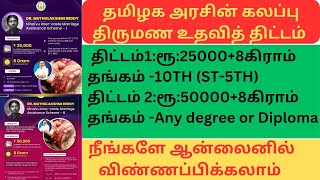 DR MuthuLakshmi Reddy ninaivu intercaste marriage assistant scheme [upl. by Aleel296]