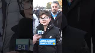 Questo ragazzino ha capito tutto 👏 Napoli vs Genoa 11 [upl. by Llegna261]