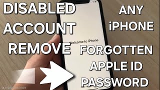 iCloud Unlock Disabled Account with Forgotten Apple ID and Password [upl. by Carson]