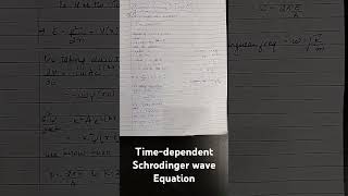 Schrodinger wave equationtime dependent sciencescienceexperiment sciencefiction [upl. by Alilahk]