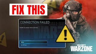 How to Fix Warzone PC Unable to Access Online Services  Connection Failed Error [upl. by Madison]