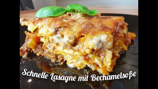 Lasagne Bolognese Rezept  schnell einfach und super lecker [upl. by Annadiana]