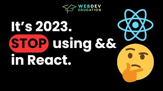 Should we stop using quotampampquot for conditional rendering in React 🤔 my reaction [upl. by Dillie56]