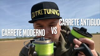 Carrete antiguo vs carrete moderno Comparativa de distancia de lanzamiento 🚀 surfcasting [upl. by Gracie]