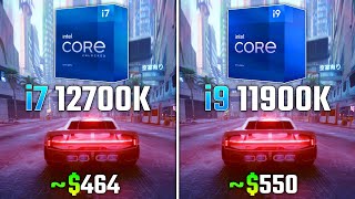 INTEL i712700K vs INTEL i911900K  Test in 6 Games [upl. by Stauffer]