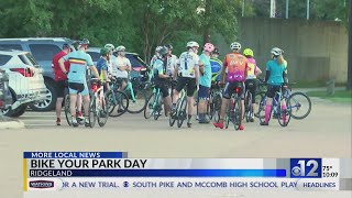 Bike Your Park Day held in Ridgeland [upl. by Ardnalahs]