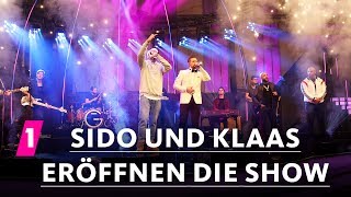 Disstrack  Sido und Klaas eröffnen die Show  1LIVE Krone 2017 [upl. by Topping]