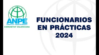 Reunión telemática FUNCIONARIS EN PRÁCTICAS 2024 [upl. by Aitselec769]