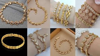 2024 Trending Most Beautiful Gold amp Gemstone Bracelet Design Ideas goldjewellry trending bracelet [upl. by Acie]