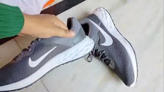 Nike revolution 6 gray colour shoes [upl. by Barhos]