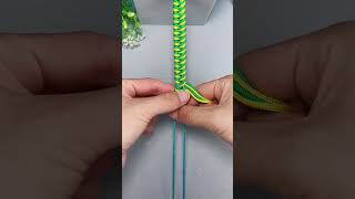 Rope braiding tutorial fancy knot tying rope tying method simple and easy to learn [upl. by Evey]