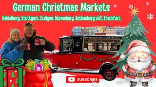 Christmas Markets of Germany  Heidelberg Stuttgart Nuremberg Rothenberg ob der Tauber amp Frankfurt [upl. by Adyaj997]