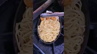 Garlic shrimp noodles with cheese fondue Would you smash it  noodle noodles shrimp cheese it [upl. by Garnet]