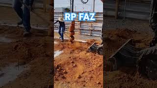 Como fazer a fundação perfurando o solo construçãocivil passoapasso [upl. by Goulette421]