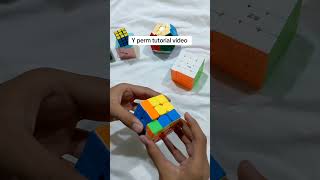 How to solve Y perm tutorial algorithm rubikyes puzzle cubing rubiscube rubikscube [upl. by Samul613]