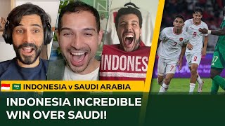 Indonesia INCREDIBLE Victory over Saudi Arabia  AFC Asia World Cup Qualifier Match Reaction [upl. by Olegnaid]