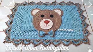 Tapete Urso Retangular hailiecroches tapeteinfantil tapeteurso semprecirculo [upl. by Eneluqcaj252]