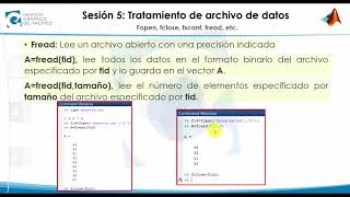 1 Fopen Fclose Fscanf Fread etc Tratamiento de archivos  Matlab [upl. by Llenral]