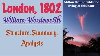 London 1802 by William Wordsworth  Line by Line Explanation Summary Analysis [upl. by Namurt]