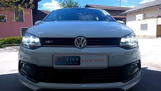 VW Polo 6C MY2016  how front LED lights work  kako delujejo prednje LED luči [upl. by Godric]