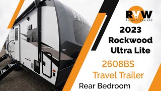 2023 Rockwood Ultra Lite 2608BS Travel Trailer WalkThrough [upl. by Ellenhoj]