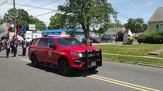 Edison division of fire car 8 at Edison memorial day parade [upl. by Omolhs861]