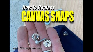 DIY Canvas Snap Repair Made Simple [upl. by Vin]