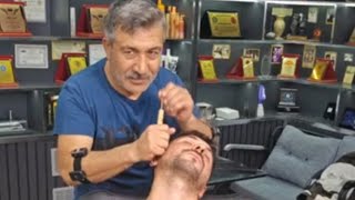 ASMR SKIN CARE AND HEAD MASSAGE WITH BARBER MUNUR ONKAN EvetAbii [upl. by Hairacaz113]