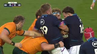 Scotland MANHANDLE Kurtley Beale [upl. by Anitsyrhk382]