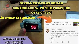 HOW TO PROGRAM DIXELL XR30CX INTO BOILER SETTINGS 50°C  55°C [upl. by My771]