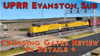 REVIEW of Crossing Signals wGates by Details Plus  UPRR Evanston Sub Installation at Granger [upl. by Nosreffej]