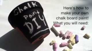 DIY Chalkboard Paint  Gift Ideas  Recipe [upl. by Layton]