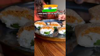 🍥🇮🇳Rice Paper TRICOLOR Namkeen Sushi Roll 😍 Day 1830 republicdayspecial shorts foodchallenge [upl. by Singhal382]